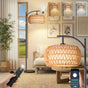Vloerlamp Rotan - Dimbaar met App & Afstandsbediening