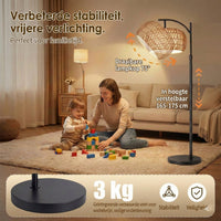 Rotan vloerlamp