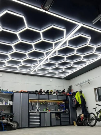 Hexagon plafond verlichting