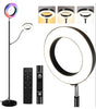 LED Vloerlamp met Leeslamp – Dimbaar & Afstandsbediening