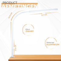 Bureaulamp met klem