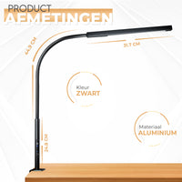 Bureaulamp met klem