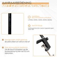 Bureaulamp met klem