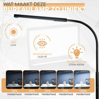 Bureaulamp met klem