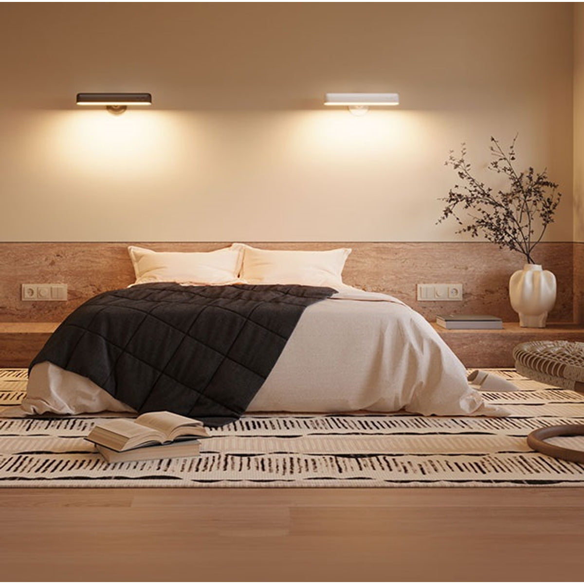 Draadloze wandlamp