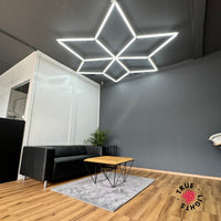 Hexagon plafond verlichting