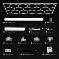 Hexagon plafond verlichting