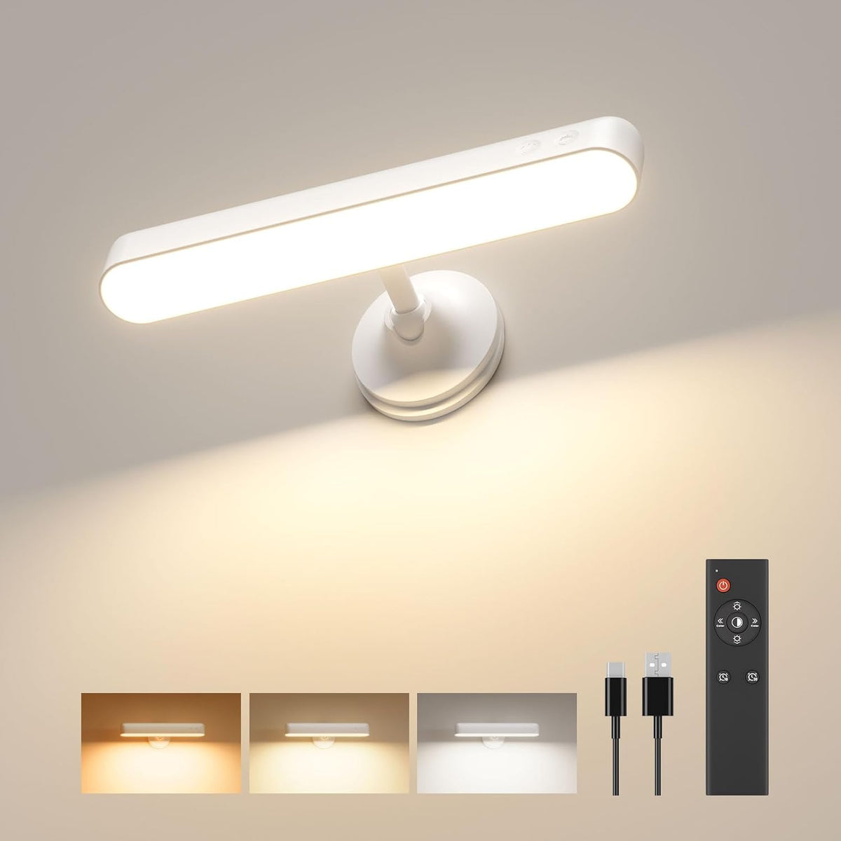 Draadloze wandlamp