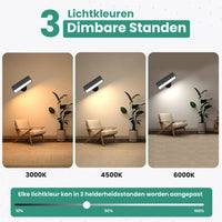 Oplaadbare Wandlamp - Dimbaar & Afstandsbediening