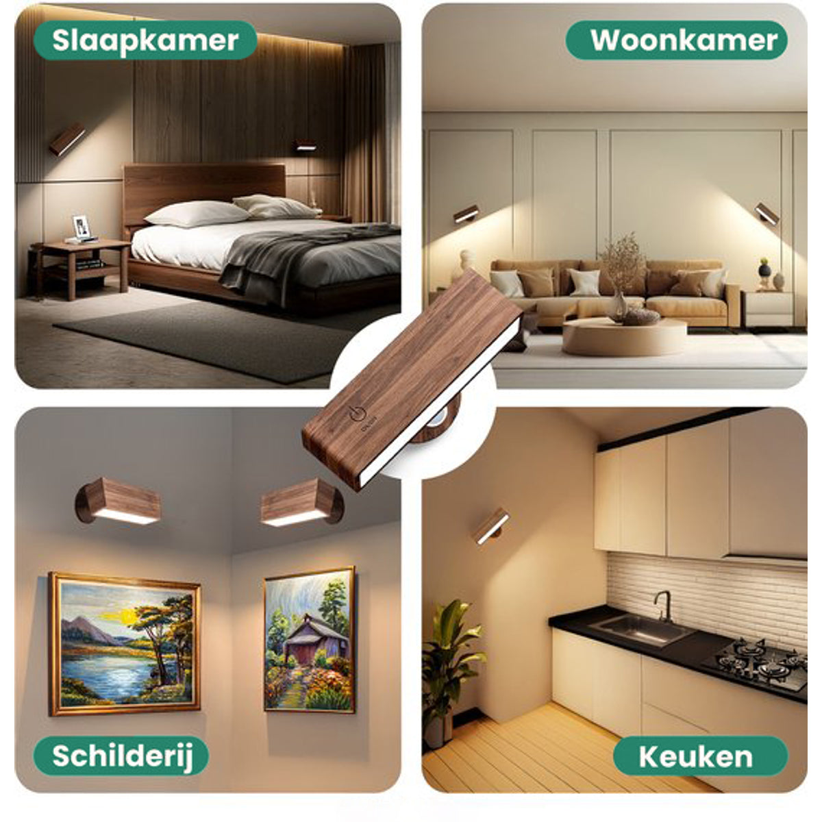 Draadloze Wandlamp – Oplaadbare Kastverlichting Touchbediening