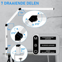 Bureaulamp met klem