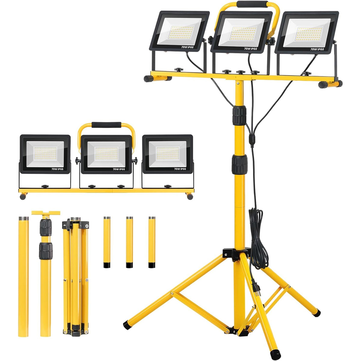 LED Bouwlamp op statief