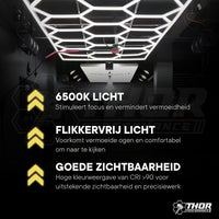 Hexagon plafond verlichting