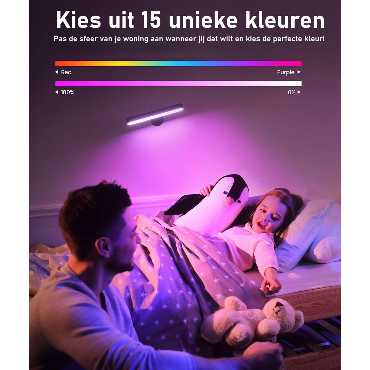 Draadloze wandlamp