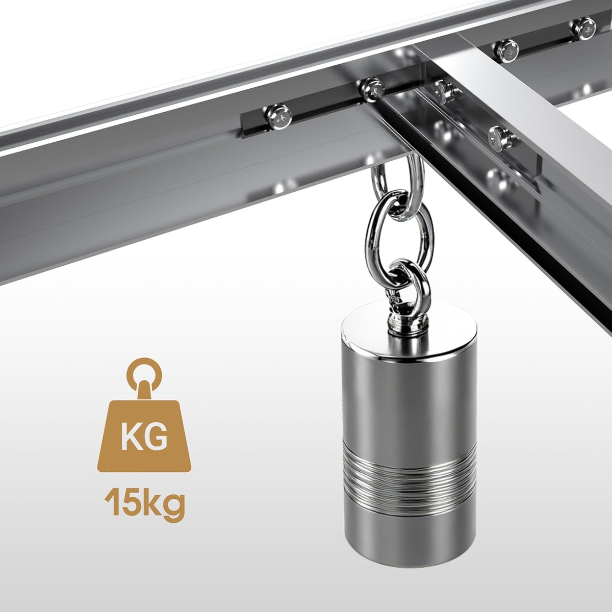 Aluminium montageframe voor LED hexagon garage verlichting