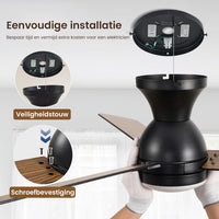plafondventilator met lamp