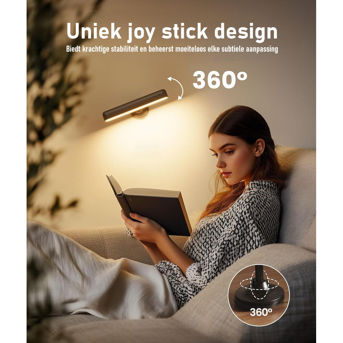 Draadloze wandlamp