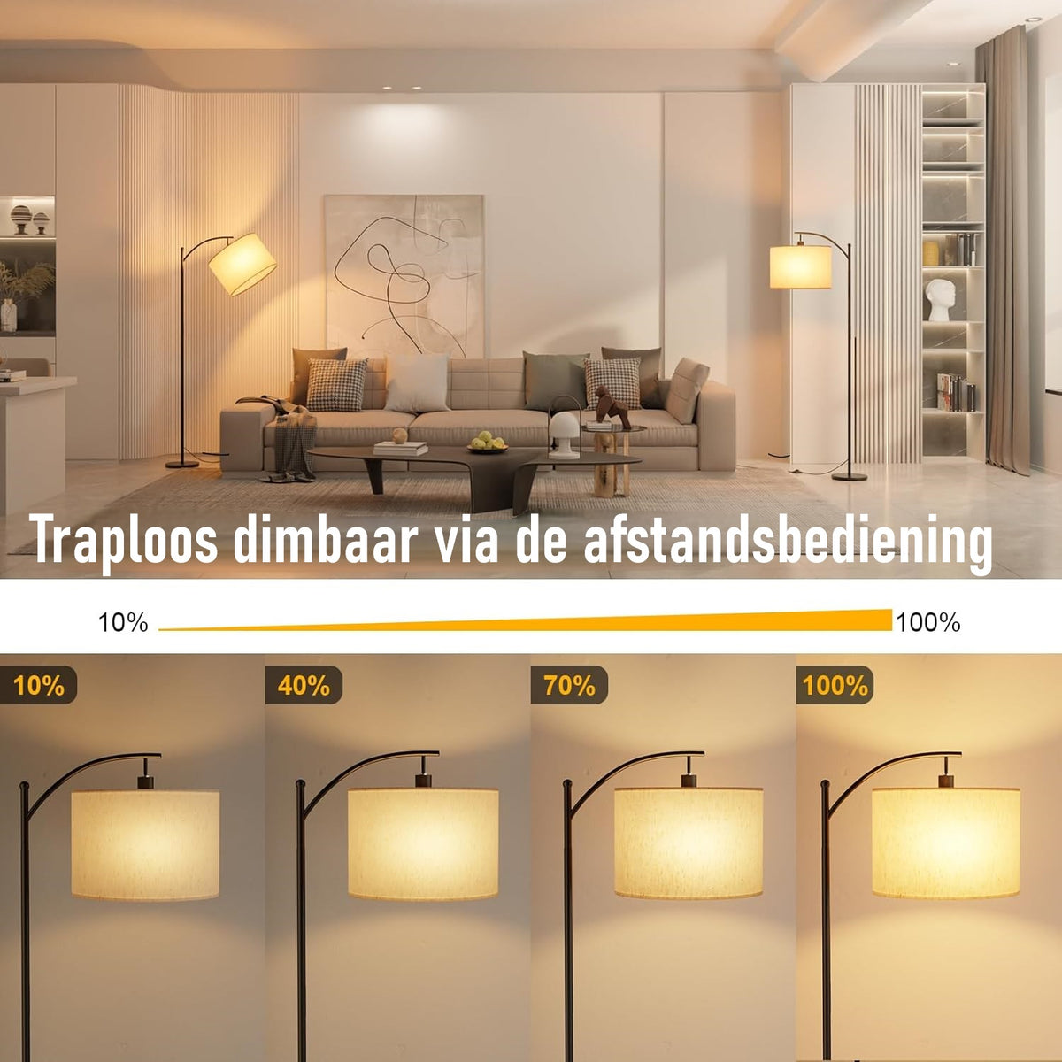 LED Vloerlamp Dimbaar