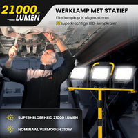 LED Bouwlamp op statief