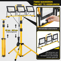LED Bouwlamp op statief