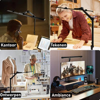 Bureaulamp met klem
