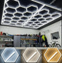 Hexagon LED - 3kleur temperaturen - 3000K/4500K/6500K