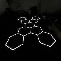 Hexagon plafond verlichting