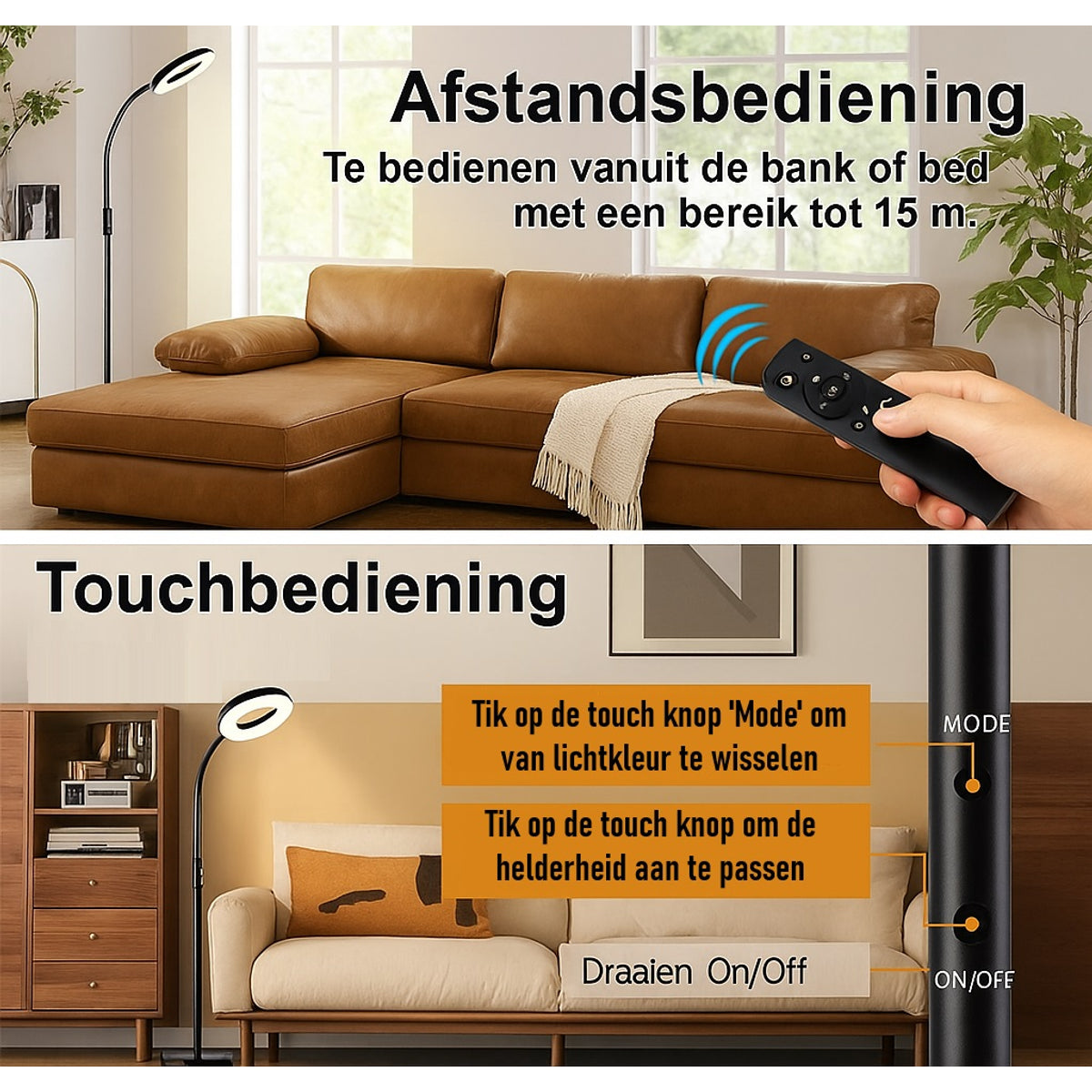 LED Vloerlamp Dimbaar