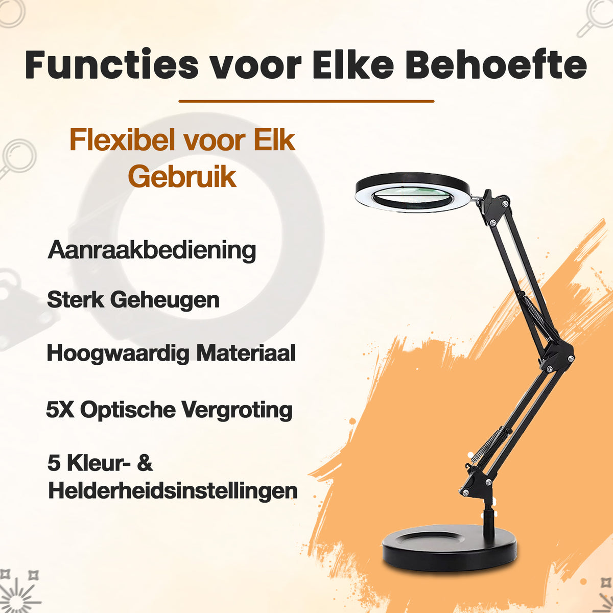 Loeplamp met led verlichting