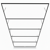Aluminium montageframe voor LED hexagon garage verlichting