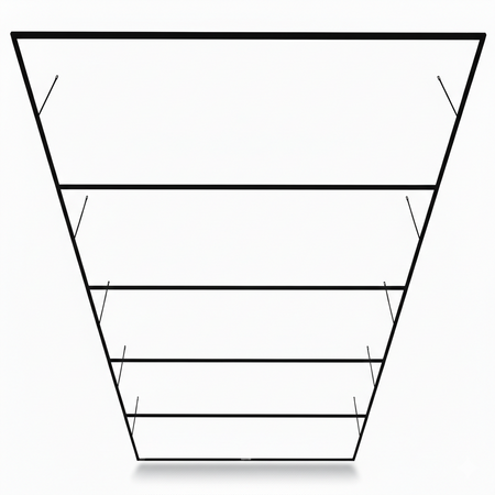 Aluminium montageframe voor LED hexagon garage verlichting