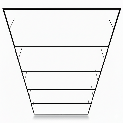 Aluminium montageframe voor LED hexagon garage verlichting