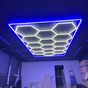 Hexagon led verlichting - Blauw frame