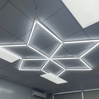 Hexagon plafond verlichting