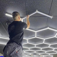 Hexagon plafond verlichting