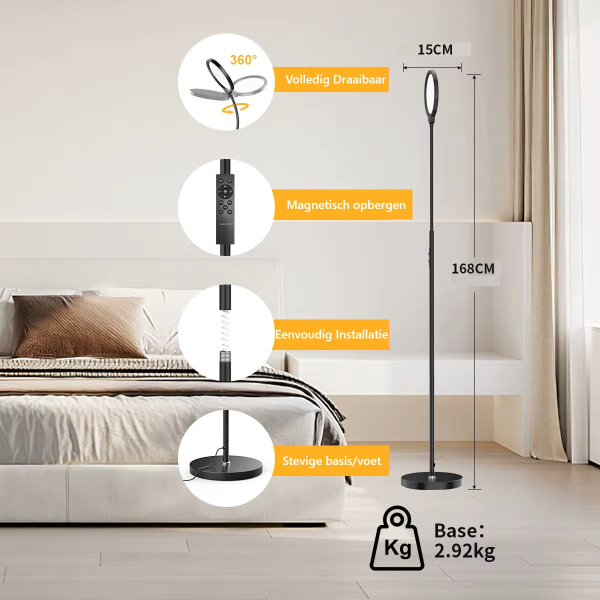 dimbare vloerlamp