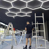 Hexagon plafond verlichting