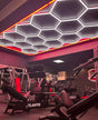 Hexagon led verlichting – Rood frame
