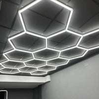 Hexagon plafond verlichting