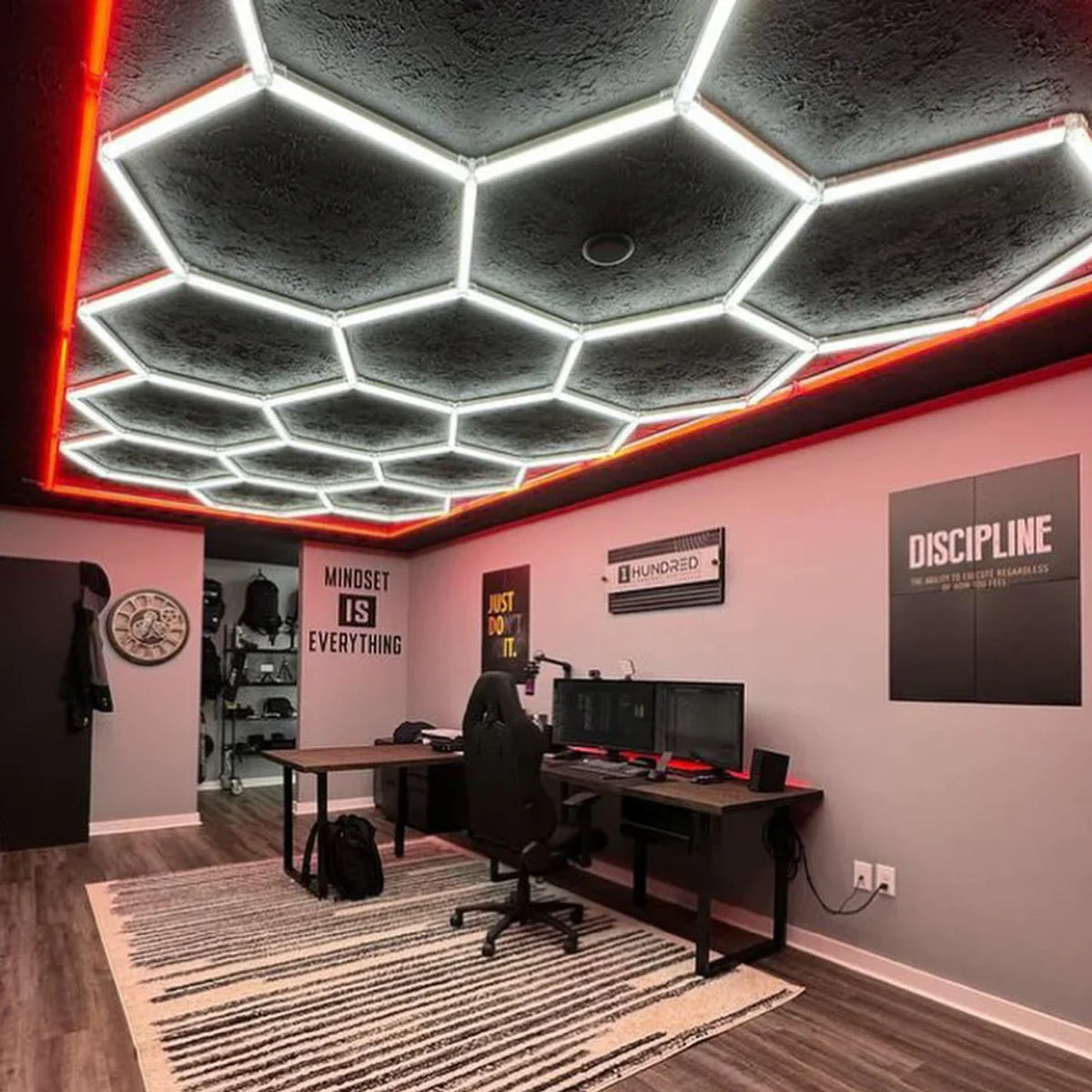 Hexagon garage verlichting
