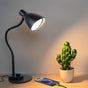 Bureaulamp LED – Dubbele led - Tafellamp zwart - Dimbare LED