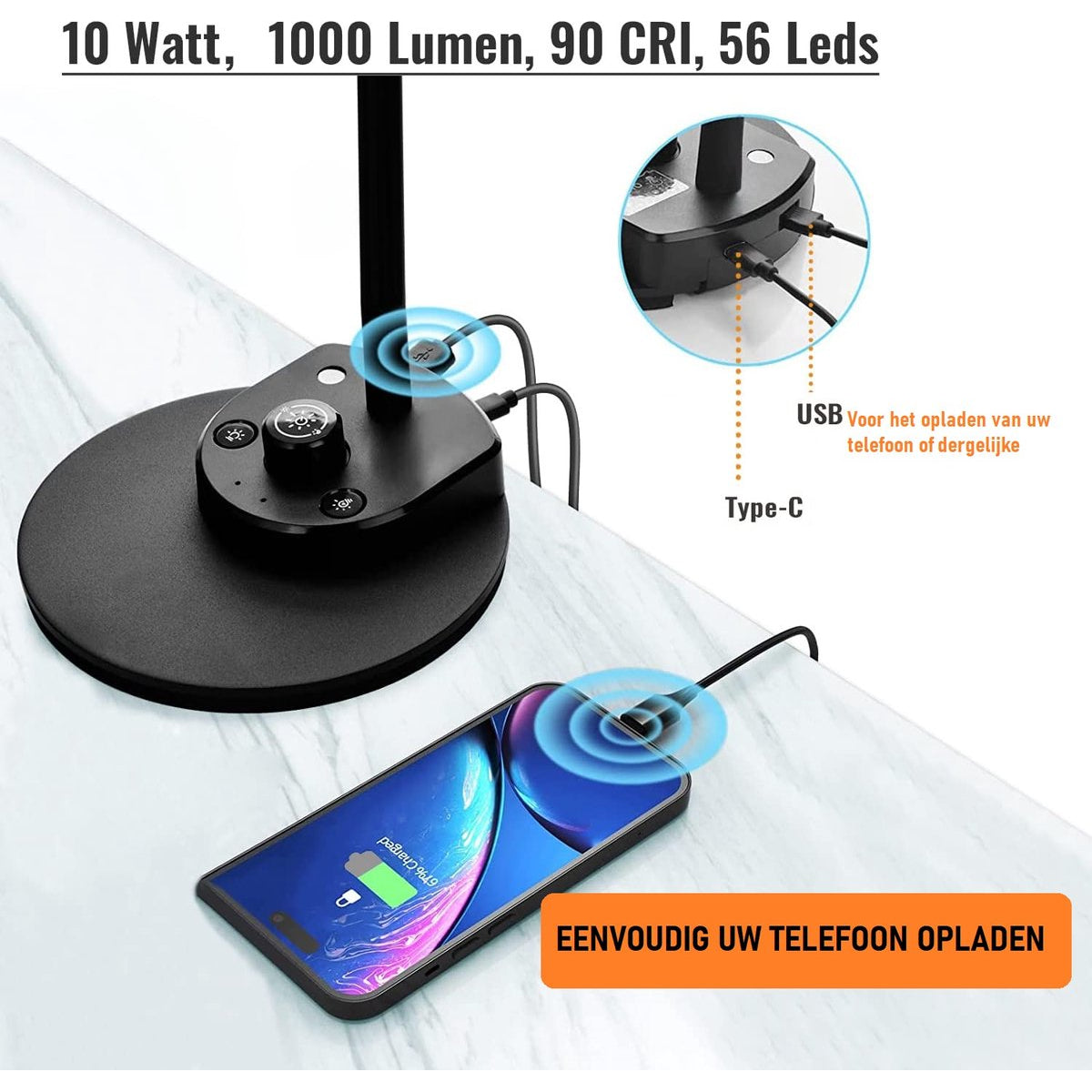 Bureaulamp LED – Dubbele led