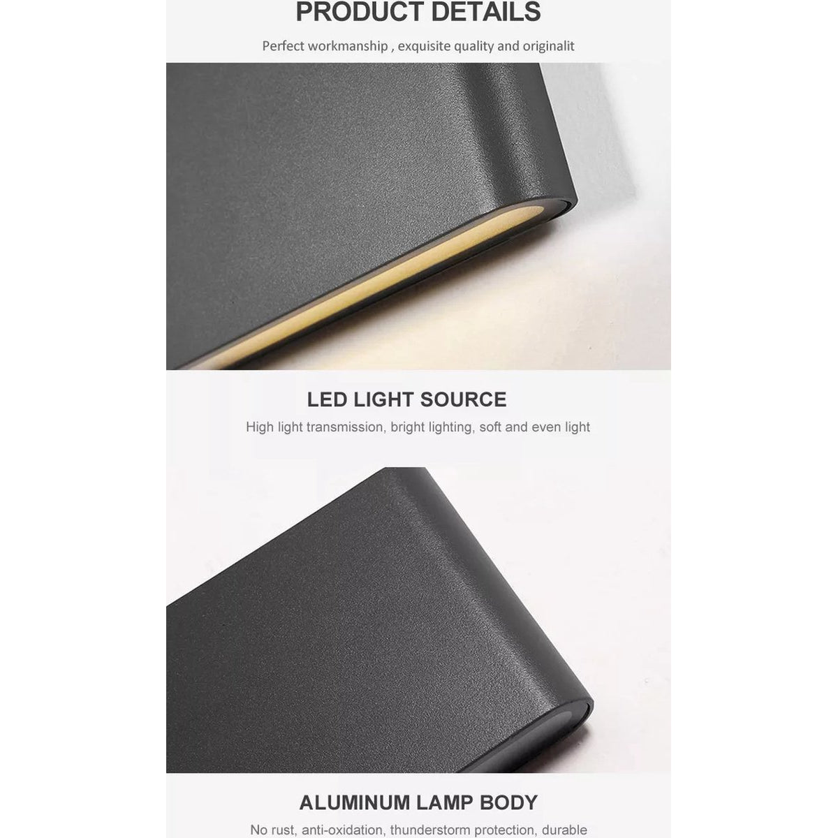 Wandlamp buiten up & down light