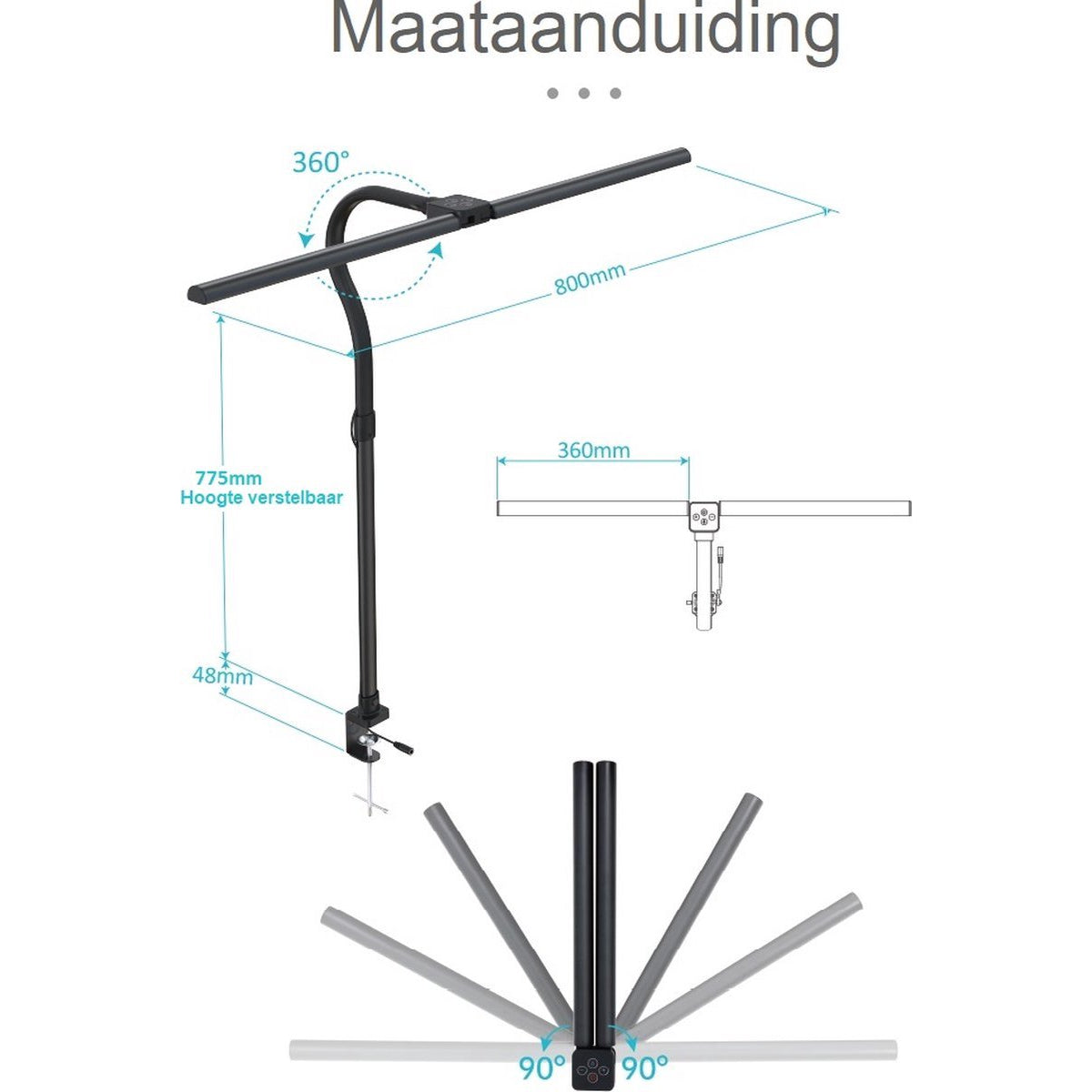 Bureaulamp led dimbaar