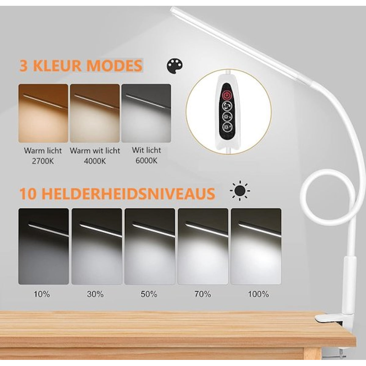 Flexibele bureaulamp led