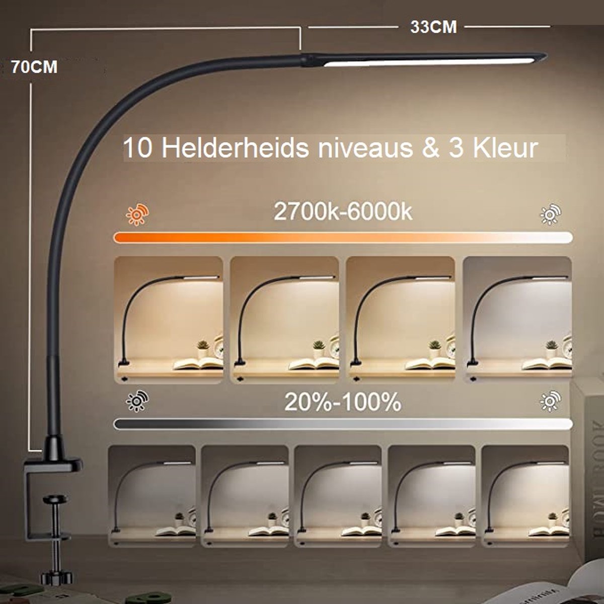 Flexibele bureaulamp led