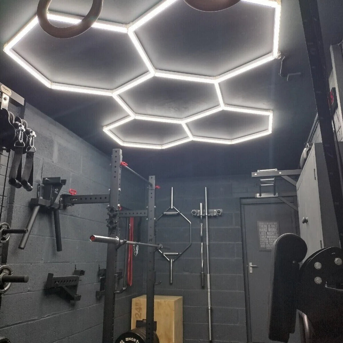 Hexagon garage verlichting