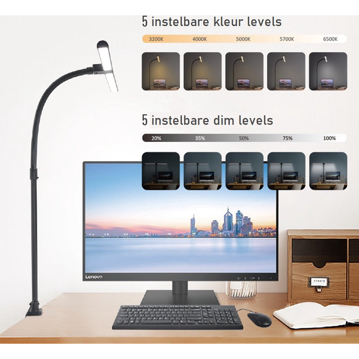 Bureaulamp led dimbaar